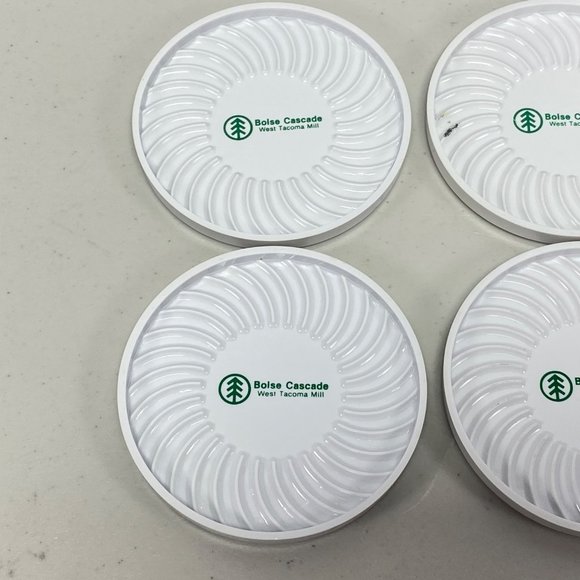 Vintage Boise Cascade Complete Drink Coaster Set With Holder - Picture 4 of 14